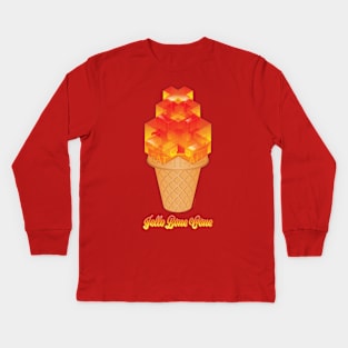 Jello Bone Cone Sugary Treat Kids Long Sleeve T-Shirt